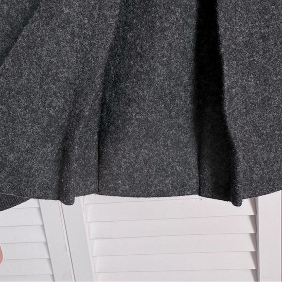 Eileen Fisher Women’s Wool Charcoal Jacket Sweater Ribbed Sleeves Size Small - Picture 9 of 10